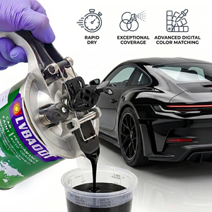<span class=keywords><strong>Peinture</strong></span> automobile en gros, kit de <span class=keywords><strong>peinture</strong></span> de base et de finition noir OEM, séchage rapide, haute couvrance, <span class=keywords><strong>fourniture</strong></span> en vrac de <span class=keywords><strong>peinture</strong></span> pour voitures - Product Image 1