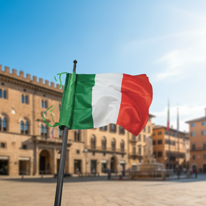 Bandiera Italiana 100X150 in Raso per Uso Esterno Simbolo Nazionale - Product Image 3