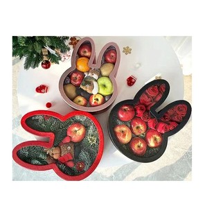 Nueva llegada forma <span class=keywords><strong>de</strong></span> conejo <span class=keywords><strong>de</strong></span> Pascua cubierta <span class=keywords><strong>de</strong></span> acrílico transparente flor regalo embalaje cajas <span class=keywords><strong>de</strong></span> papel - Product Image 3