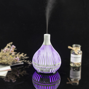 Difusor de Aroma Ultrasónico Eléctrico de Mármol para Dormitorio - Humidificador de Vapor Frío de 400 ml con Luz LED y Temporizadores - Product Image 3