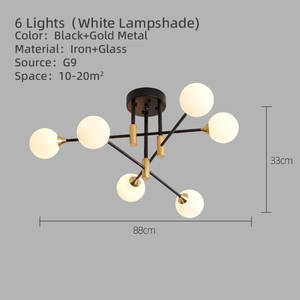 Candelabro moderno simple <span class=keywords><strong>Nordi</strong></span> creativo cálido Popular para dormitorio Bar pasillo sala de estar restaurante luz de techo elegante uso interior - Product Image 6