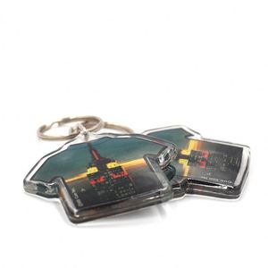 Custom Acrylic Keychain with Logo Shape, Personalized <b>Key</b> <b>Ring</b> for Gifts, Souvenirs, Promotions and Branding - Product Image 3
