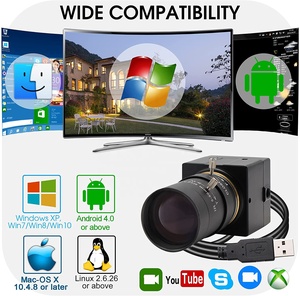 Camera ELP 4K Ultra HD USB 3840X2160 30fps IMX415 Cảm Biến <span class=keywords><strong>Webcam</strong></span> Với Ống Kính Zoom 5-50Mm Lấy Nét Tay Cho Windows/Linux/Android - Product Image 2