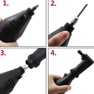 Accesorio Convertidor de Ángulo Recto <span class=keywords><strong>para</strong></span> <span class=keywords><strong>Herramientas</strong></span> Rotatorias <span class=keywords><strong>Dremel</strong></span>, Compatible con los Modelos Originales 4000, <span class=keywords><strong>3000</strong></span>, 8200, 275, Amoladora Eléctrica - Product Image 5