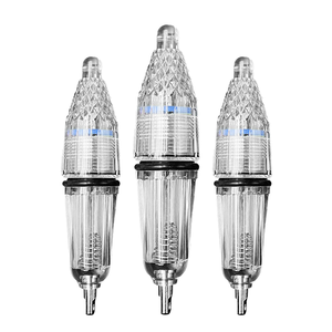 AA pille çalışan flaş LED balıkçılık lambası 12cm Mini derin damla yeşil sualtı zoka ışıkları IP68 plastik malzeme - Product Image 1
