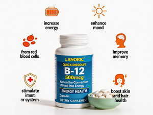 <span class=keywords><strong>Integratore</strong></span> di Vitamina <span class=keywords><strong>B12</strong></span> 100 Compresse Supporto per Energia e Sistema Nervoso Pillole <span class=keywords><strong>B12</strong></span> Vegane - Product Image 2