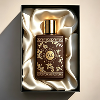 Meilleure bouteille de parfum en verre rectangulaire, bouteille de parfum noire mate, 100 ml, bouteille de parfum de luxe vide avec boîte, haute qualité