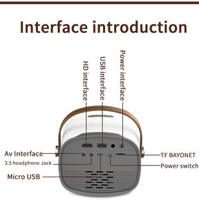 YG230 جهاز عرض صغير للبيع 1000 لومينز 1080P المسرح المنزلي في الهواء الطلق HD LED عارض فيديو شاشة DLP المحمول الليزر proyector - Product Image 5