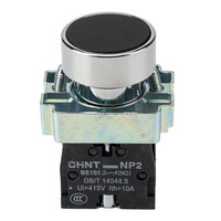 Interrupteur à bouton poussoir en métal Chint NP2, 22 mm, 1NO, vert, 10A, IP40, pour appareils électroménagers