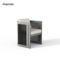 Ensemble de meubles d'extérieur toutes saisons, table de jardin, chaise de bistrot, chaise de terrasse, chaise d'extérieur en aluminium pour restaurant