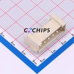WT396VW-064R-0W Wire-to-Board Pin Header SMD,P=3.96mm,Horizontal Mount Connector 1x6P 3.96mm Horizontal Mount VH - Product Image 1