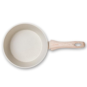 Juego de 6 ollas de cocina con tapas de vidrio y mangos de madera para estufas de gas e inducción, juego de utensilios de cocina antiadherentes de cerámica forjada. - Product Image 5