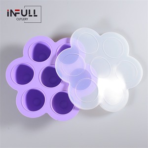 Mini molde antiadherente de silicona para paletas de hielo de 7 agujeros, contenedor de almacenamiento de alimentos para bebés desechable, bolsa empaquetada para uso de helados - Product Image 5
