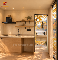 Villa Modulaire Miroir Européenne avec Verre Réfléchissant pour le Glamping et les Complexes Hôteliers en France, Allemagne, Italie