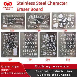 Stainless Steel Character Eraser <strong>Board</strong> 105x75mm Can Be Customized High-Toughness Metal <strong>Etching</strong> Processing Various Patterns - Product Image 4