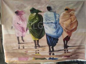 Commercio all'ingrosso <span class=keywords><strong>di</strong></span> decorazioni per pareti opere d'arte <span class=keywords><strong>di</strong></span> grandi dimensioni astratte <span class=keywords><strong>donne</strong></span> africane pittura a olio su tela - Product Image 4