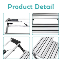 Marchepied électrique RV JDA à double couche en alliage d'aluminium pliable pour camping-car, caravane, remorque, antidérapant, accessoire RV