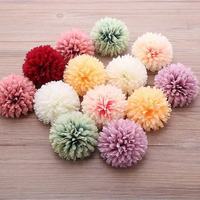 Têtes de fleurs de marguerite en soie faites à la main, 6 cm, imperméables, lavables, réutilisables, décoration florale pour mariages, maison, séances photo