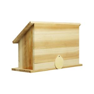 Fabrika toptan özel asılı modern kuş evi bahçe dekorasyon DIY küçük açık ahşap kuş evi - Product Image 2