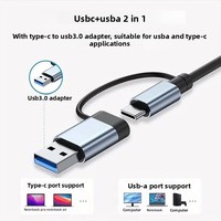 7 in 1 Dual Head USB C Hub 4K PD USB3.0 SD TF Multiport Docking Station Tersedia Tanpa MOQ