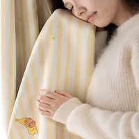 Rideaux en chenille pour enfants, motif étoile soleil, adaptés aux enfants, en tissu polyester moelleux, vente en gros