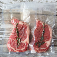 Sacs sous vide pour aliments de qualité alimentaire personnalisés, 120 microns, gaufrés, sacs d'emballage sous vide en nylon pour le stockage des aliments
