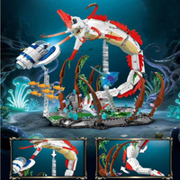 Set de Bloques de Construcción, 1355 Piezas, Modelo de Monstruo Marino Kraken, Kit Educativo STEM para Niños y Adultos, Regalo al por Mayor