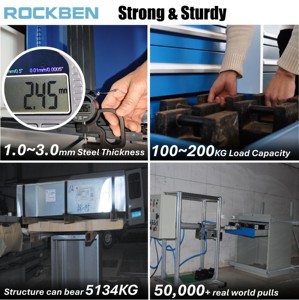 Rockben 14 Ngăn Kéo Có Thể Khóa 30''w Hội Thảo Lưu Trữ Tủ Vít Tủ Nhà Để Xe Công Cụ Ngực Hệ Thống - Product Image 2