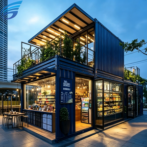 20FT Stahl-Luxus-Container-Café, Maßgefertigtes Vorgefertigtes Umweltfreundliches Modernes Atmungsaktives Kaffeehaus, Modulare Häuser - Product Image 3