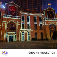 Proyección arquitectónica, proyección de pared en vivo de rascacielos, animación 3D, proyección inmersiva para teatros y cines