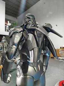 Estatua de Fibra de Vidrio de <span class=keywords><strong>War</strong></span> Machine Mk3 de Marvel Avengers, Tamaño Real 1:1, Escultura de Resina con LED para Exhibición en Centros Comerciales, Decoración Comercial - Product Image 5