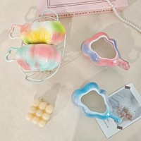 Tasse à café en céramique Lelyi Ins créative, faite à la main, nacrée, effet nuage arc-en-ciel, moderne, minimaliste, haut de gamme, exquise