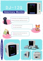 Moniteur de chirurgie vétérinaire avancé avec option ETCO2, moniteur patient vétérinaire anti-interférence pour salle d'opération