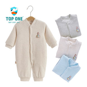 Top One 2022, venta al por mayor, pijama blanco cálido personalizado para niños pequeños, Mono para bebés recién nacidos, peleles - Product Image 1