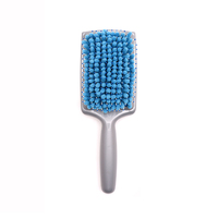 Brosse à cheveux massante en gros, brosse en microfibre et nylon pour cheveux secs et humides, séchage rapide, fourniture en vrac pour salons