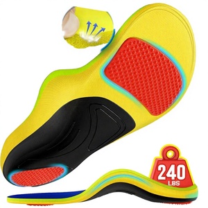Semelles orthopédiques pour fasciite plantaire pour hommes et femmes, 100 % mousse à mémoire de forme, soutien de la voûte plantaire renforcé, pour pieds plats - Product Image 3