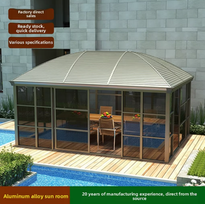Gazebo de Aluminio <span class=keywords><strong>para</strong></span> Exteriores, Impermeable, 12x14, con Pantalla Extraíble, <span class=keywords><strong>para</strong></span> Jardín Residencial, Precio de Fábrica - Product Image 5