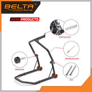 BELTA <span class=keywords><strong>Cavalletto</strong></span> Sollevatore Moto Regolabile di Alta Qualità con Maniglia Antiscivolo Nera - Product Image 2