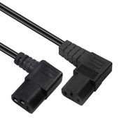 Câble électrique Romtronic ROM-Power 008 IEC320 C14/C13, conducteur en cuivre, gaine en PVC, 250V, noir, 18/16/14AWG
