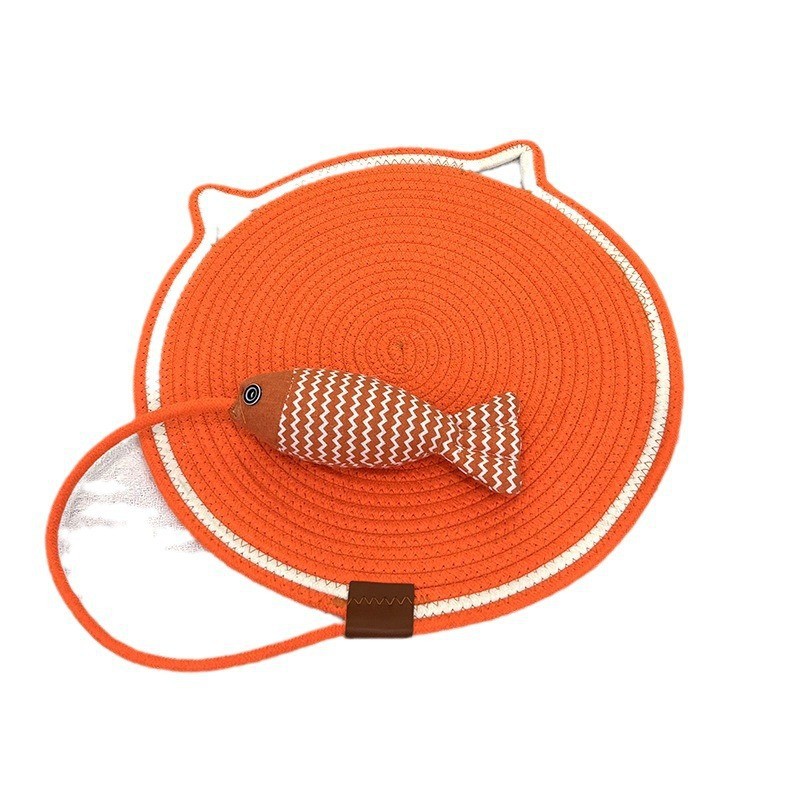 Orange toy fish all-in-one mat