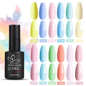 Smalto per unghie in Gel 12 colori Happy Rainbow Collection vibranti toni al Neon luminosi Trendy Spring Summer Art Design Home Salon Manicure