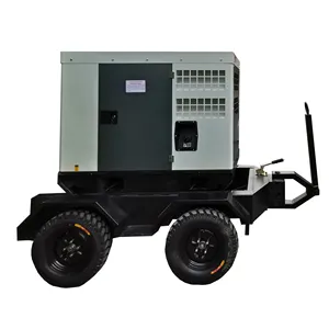 Мобильный дизельный генератор для прицепа мощностью 30 кВт, 50 кВт для безсетевого электрического резервного питания 110 В, 120 В, 400 В