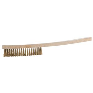 KS TOOLS BRONZEplus Wire <b>brush</b>, tin bronze wire, crimped, 3 rows - Product Image 1