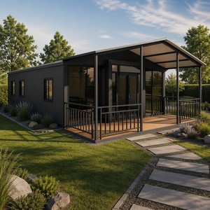 SUNRISE Vente directe du fabricant Maison conteneur pliable extensible 20ft 40ft Modulaire Luxe Utilisation hôtelière Design moderne Suzhou - Product Image 1