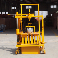 Machine Manuelle QT 40-3C de Briques de Terre Comprimée pour le Marché Africain, Année 2019, à Vendre pour Gagner de l'Argent à Domicile