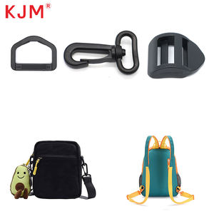 Moda siyah POM plastik döner yapış kamera çantası omuz kayış kopçası seyahat sırt çantası toka - Product Image 5