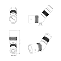 Vector Optics Paragon 8-24x50 ED Télescope à angle pour l'observation de la faune ornithologique