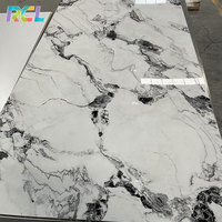 Panneau mural sans peinture en charbon de bambou RCL et plaque en cristal de carbone, décoration murale intérieure moderne imperméable pour usage commercial