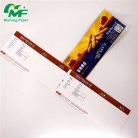 Carte d'embarquement thermique en carton imperméable avec bande magnétique et autocollant adhésif pour utilisation en supermarché