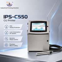 Machine de codage CIJ IPS-C550 avec protection IP65 à 5 lignes pour l'impression de la date, du numéro de lot et du numéro de série